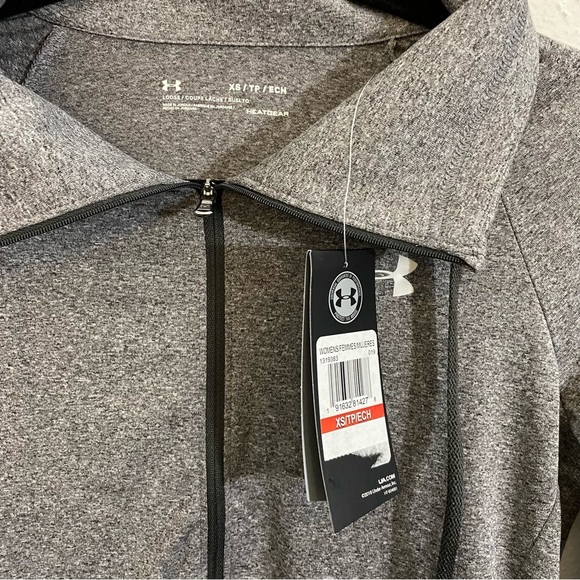 NWT Under Armour Women’s Grey Heat Gear Loose Jacket Sz. XS - Picture 3 of 4